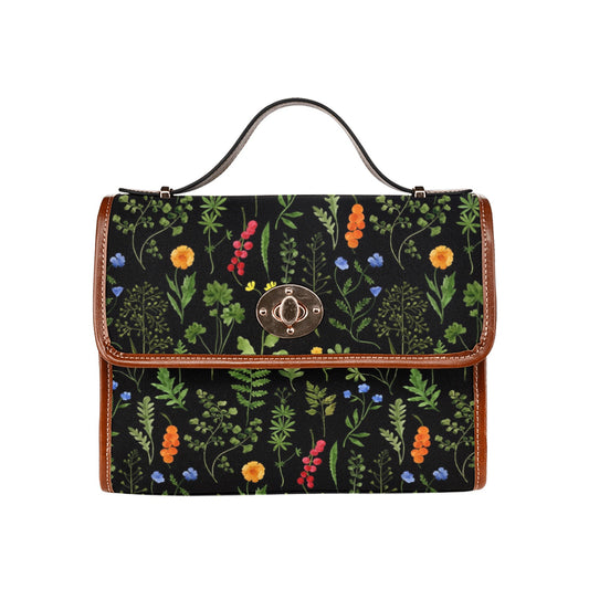 Dark Wildflowers Satchel