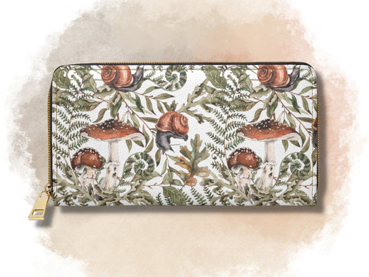 Fern Forest Mushroom Wallet