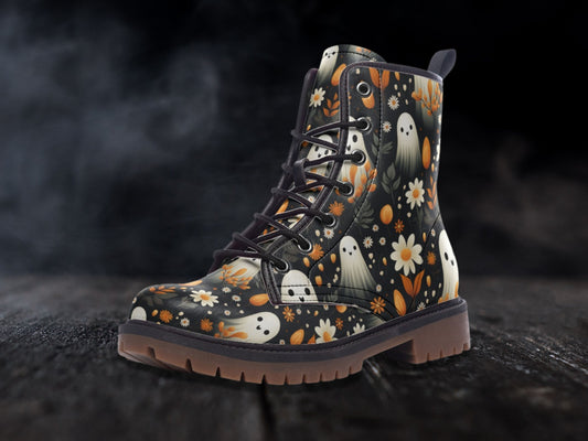 Cute Ghosts Combat Boots