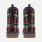 Christmas Plaid Combat Boots