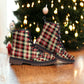 Christmas Plaid Combat Boots