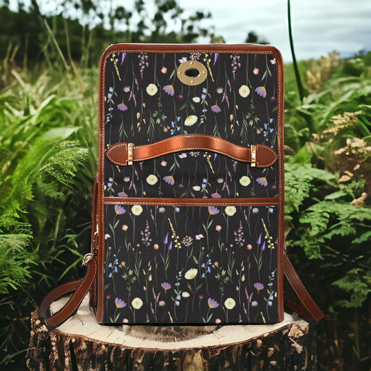 Purple Wildflowers Satchel