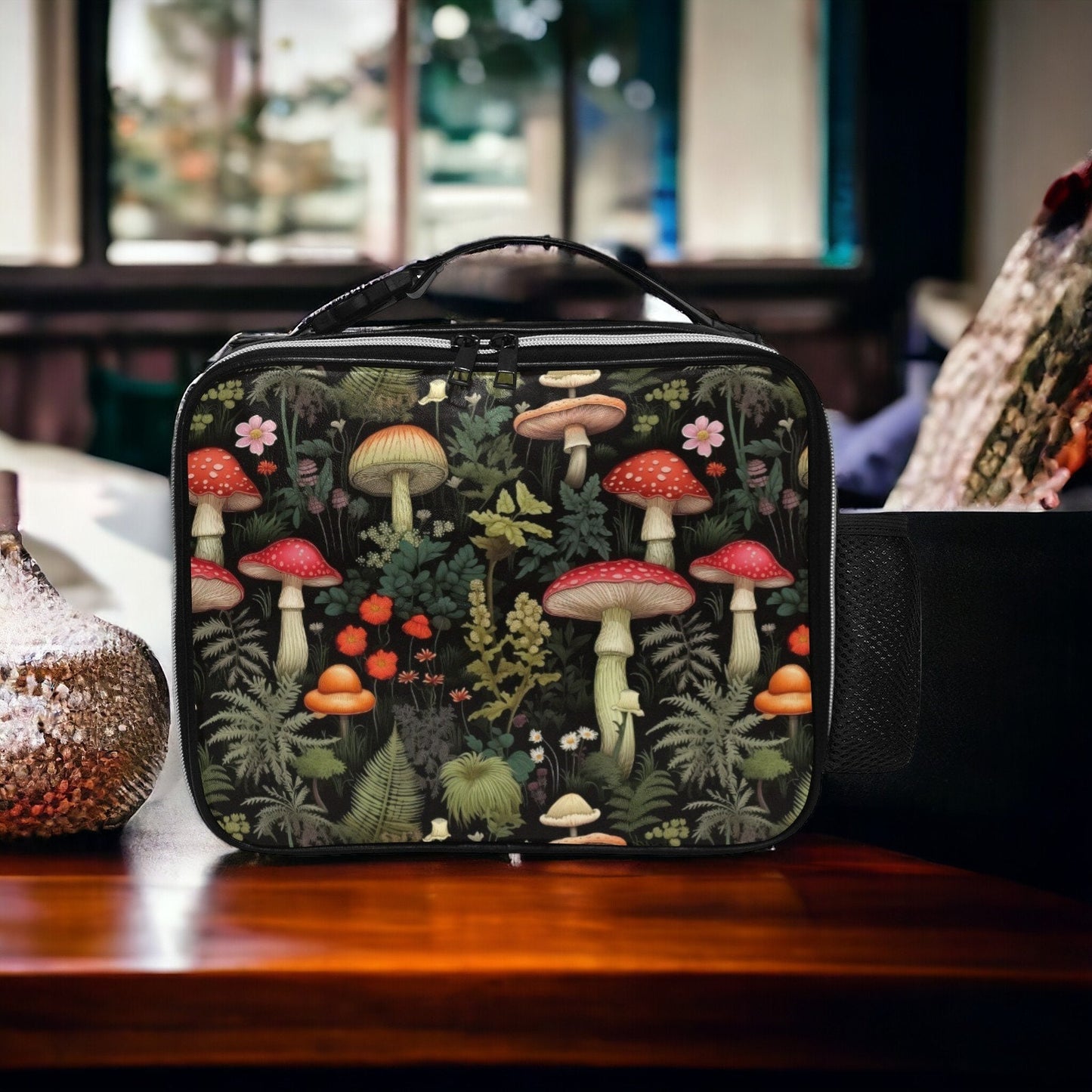 Lunch Bag For Women, Lunch Box Cute, Lunch Bag Insulated, Cute Cottagecore Bag, Goth Lunch Bag, Goblincore Lunch Bag, Dark Academia Bag