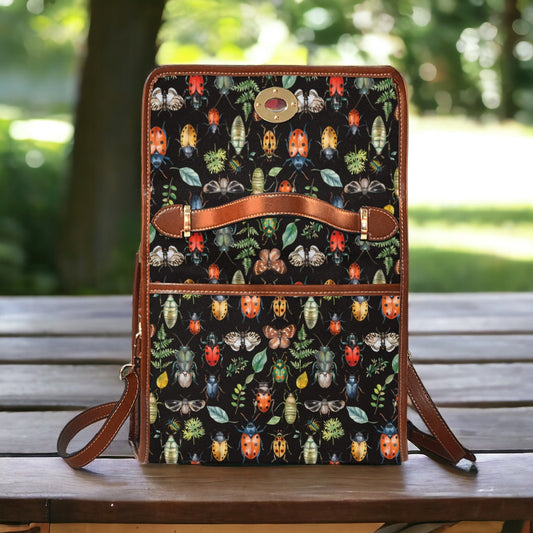 Bug Bag Entomology Cottagecore Satchel Bag Boho Wildflowers Gift Cute Women Cross Body Purse Cottagecore Farmers Market