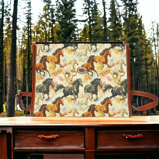 Satchel, Shoulder Bag, Crossbody Purse, Western Accessories, Western Purse, Wild Horse Purse, Horse Stuff, Horse Bag, Cross Body Purse