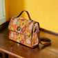 Groovy Flower Bag, Satchel, Canvas Crossbody Bag, Retro Floral Purse, Tote Bag, Cross Body Bag, Funky Bag, Summer Purse