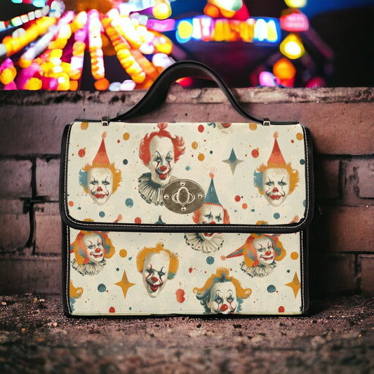 Clowncore, Satchel, Canvas Crossbody Bag, Cross Body Bag, Novelty Purse, Messenger Bag, Weirdcore, Hand Bag, Clowncore Clothing, Weird Stuff