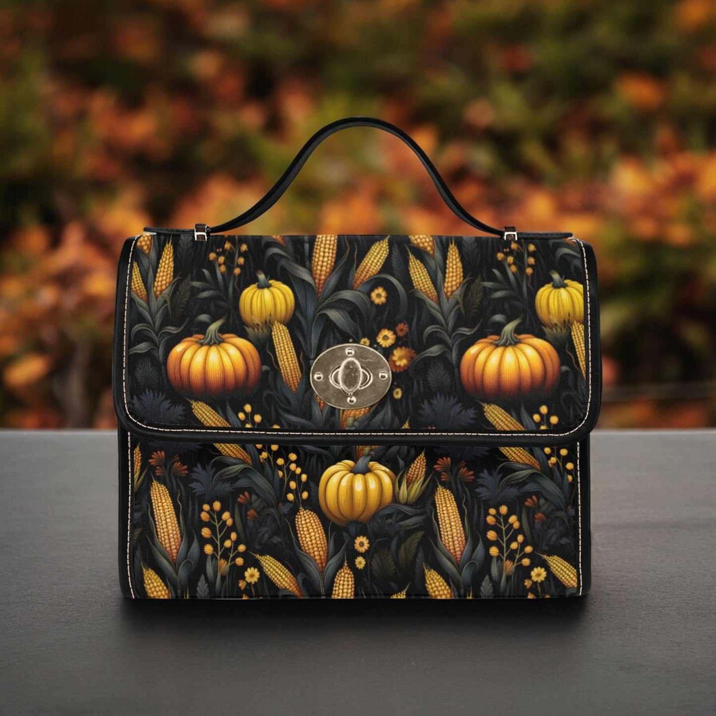 Canvas Halloween Bag October Crossbody Pumpkin Spice Gift for Witchy Lovers Weekender Bag Women Weekend Bag