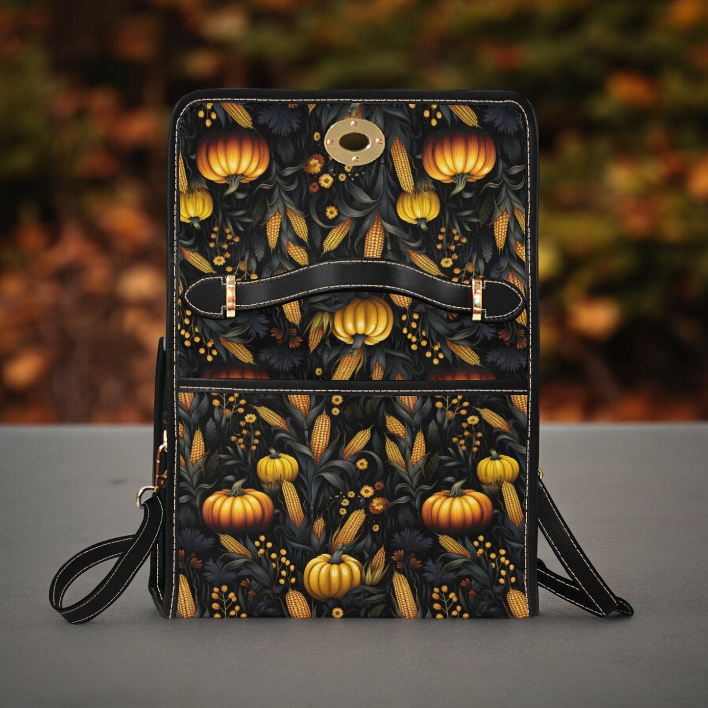 Canvas Halloween Bag October Crossbody Pumpkin Spice Gift for Witchy Lovers Weekender Bag Women Weekend Bag