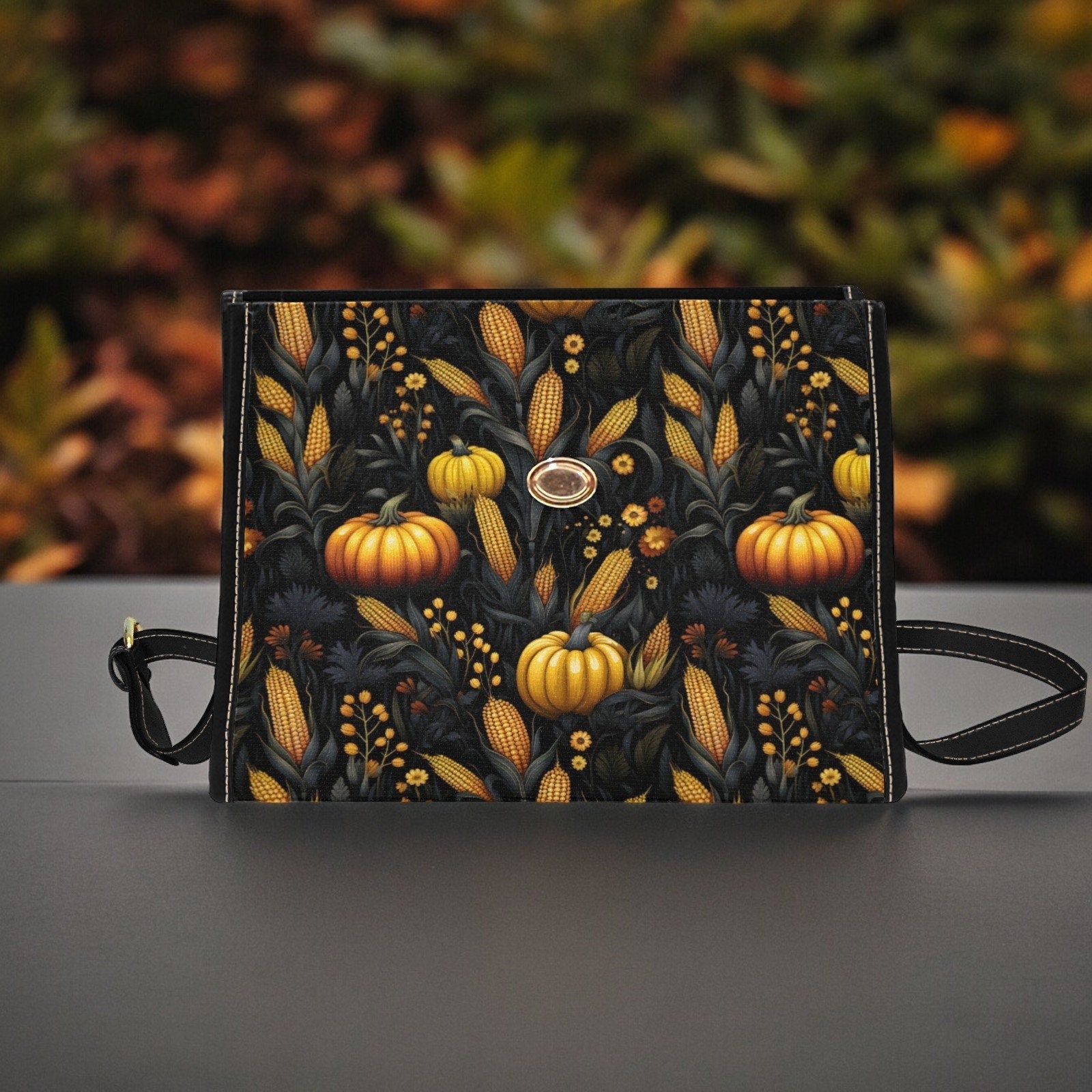 Canvas Halloween Bag October Crossbody Pumpkin Spice Gift for Witchy Lovers Weekender Bag Women Weekend Bag