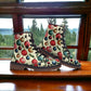 Combat Boots Christmas Vegan Boots Goth Shoes Mens Leather Boots Women's Platform Cottagecore Xmas Ornaments